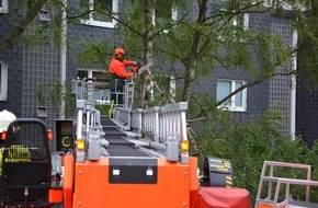 Feuerwehr Mülheim an der Ruhr: FW-MH: Sturmtief "Zeljko" beschäftigt die Feuerwehr Mülheim.