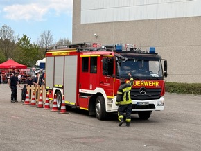 FW LK Esslingen: Geschicklichkeitsfahren der Feuerwehren im Landkreis Esslingen erfolgreich in Aichtal durchgef&uuml;hrt.