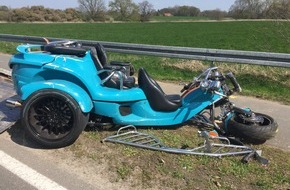 Polizei Coesfeld: POL-COE: Dülmen, Empte, L580/ Leverkusener mit Trike verunfallt