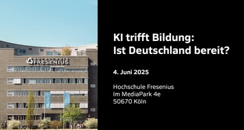 Hochschule Fresenius: Hochschule Fresenius lädt zur Veranstaltung "KI trifft Bildung: Ist Deutschland bereit?" am 4. Juni in Köln ein