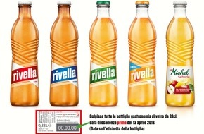 Rivella AG: La Rivella richiama le sue bottiglie di vetro del settore della gastronomia - le bottiglie di PET e le lattine in alluminio non sono interessate