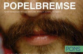 PONS GmbH: Zum Karneval mit "Popelbremse" im Gesicht: PONS verteilt kostenlose Schnauzer bei Citycard-Aktion