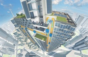 TK Elevator GmbH: ThyssenKrupp develops the world's first rope-free elevator system to enable the building industry face the challenges of global urbanization (FOTO)