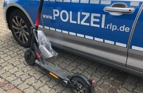 Polizeidirektion Landau: POL-PDLD: Edenkoben - Mit kleinem Flitzer ohne Kennzeichen unterwegs