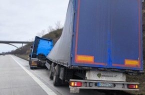 Autobahnpolizeiinspektion: API-TH: Biertransport auf Abwegen: Betrunkener LKW-Fahrer verliert Kontrolle über sein Gespann.