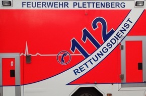 Feuerwehr Plettenberg: FW-PL: OT-Leinschede. Motorradunfall in den Serpentinen Richtung Allendorfer Höhe. Kradfahrer wird schwer verletzt.