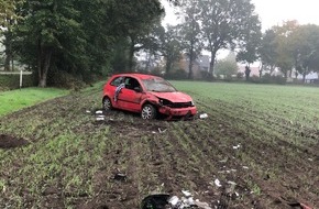 Polizei Coesfeld: POL-COE: Dülmen-Merfeld, L600 / 18-Jährige Hammerin bei Verkehrsunfall verletzt