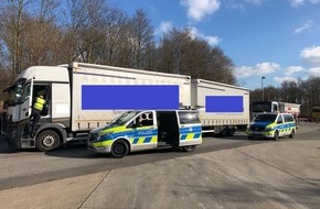 Polizei Düsseldorf: POL-D: Kaarst - A57 Richtung Köln / A52 Richtung Roermond - Rast- und Tankanlage Cloerbruch - Zeugen melden Lkw-Gespann mit Schlangenlinien - Fahrer deutlich alkoholisiert und Wiederholungstäter