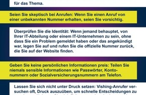 Landeskriminalamt Nordrhein-Westfalen: LKA-NRW: Achtung, Betrüger und keine Kollegen am Telefon: Schützen Sie sich vor Vishing-Angriffen - Das LLKA NRW warnt vor einer aktuellen Betrugsmasche, die sich gegen Unternehmen richtet