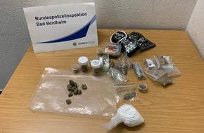 Bundespolizeiinspektion Bad Bentheim: BPOL-BadBentheim: Bunter Strauß an Drogen im Wert von ca. 10.000 Euro beschlagnahmt