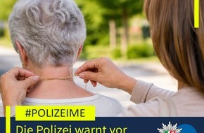 Polizei Mettmann: POL-ME: Zuletzt vermehrt F&auml;lle: Polizei warnt vor dem "Kettentrick" - 2605017