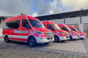 Feuerwehr Bergisch Gladbach: FW-GL: Feuerwehr Bergisch Gladbach stellt neue Generation von Krankentransportwagen in Dienst