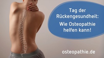 Verband der Osteopathen Deutschland e.V.: Osteopathie und Rückenschmerzen: Mit der Hand an der Ursache / Tag der Rückengesundheit am 15. März 2024