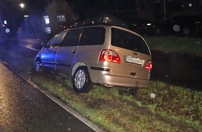 Polizei Mettmann: POL-ME: 36-Jähriger kommt betrunken von Fahrbahn ab - Ratingen - 2411064
