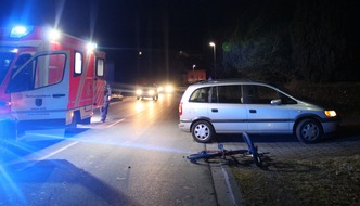 Kreispolizeibehörde Olpe: POL-OE: E-Bike-Fahrer bei Verkehrsunfall verletzt