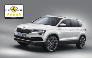 Skoda Auto Deutschland GmbH: SKODA KAROQ mit fünf Sternen im Euro NCAP-Test