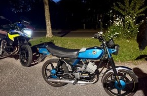 Polizeidirektion Neum&uuml;nster: POL-NMS: 260714-2-Motorradstreife stoppt stark getuntes Kleinkraftrad in Achterwehr