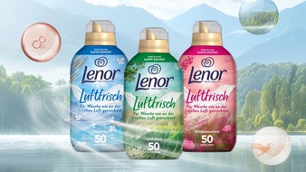 Lenor: Wie an der frischen Luft getrocknet: Lenor präsentiert neues innovatives Weichspüler-Konzentrat in drei dezenten Düften
