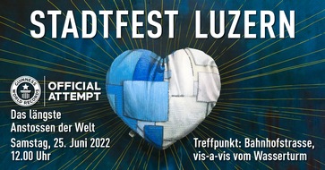 Ferris Bühler Communications: Guinness Weltrekordversuch am Stadtfest Luzern: Längstes Anstossen der Welt