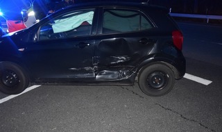 Kreispolizeibehörde Herford: POL-HF: Verkehrsunfall mit Verletzten- Kollision im Bereich der Autobahnzufahrt