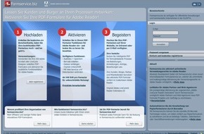 Absolute Development AG: Absolute Development AG: Neue PDF-Formularplattform für den schnellen Start ins E-Government