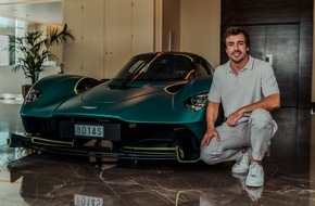 Aston Martin Lagonda of Europe GmbH: F1® CAR FOR THE ROAD DELIVERED TO F1® DRIVER, FERNANDO ALONSO