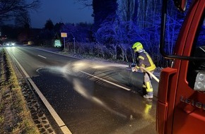 Feuerwehr Flotwedel: FW Flotwedel: Zwei ungewöhnliche Einsätze binnen 24 Stunden für die Feuerwehr Flotwedel