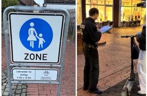 Polizeiinspektion Heidekreis: POL-HK: Soltau: E-Scooter-Kontrolle in der Fußgängerzone