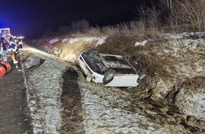 Kreisfeuerwehr Rotenburg (W&uuml;mme): FW-ROW: Verkehrsunfall auf der Autobahn mit 4 leicht verletzten Personen