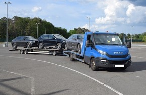 Polizeidirektion Kaiserslautern: POL-PDKL: BAB6 /Autotransporter überladen - Weiterfahrt untersagt