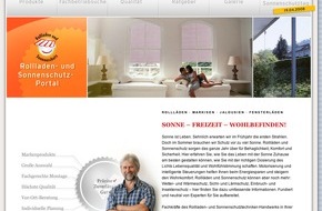 Bundesverband Rollladen + Sonnenschutz e.V.: Erste Internetplattform www.rollladen-sonnenschutzportal.de rund um Rollläden und Co. / Sonnenschutz jetzt auch im Netz