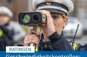 Polizei Mettmann: POL-ME: Unangekündigte Geschwindigkeitskontrollen: 132 waren zu schnell unterwegs - Ratingen - 2404037