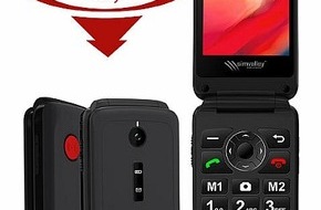 PEARL GmbH: Klapphandy mit Notruf-Funktion und Extras: simvalley MOBILE 4G-Senioren-Klapphandy XL-970 mit 2,8"-Farbdisplay, Garantruf Easy, BT 5.0