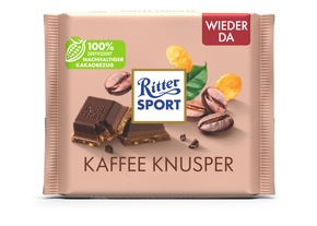 Ritter Sport 100 Gramm Knusper-Nuss und Kaffee Knusper