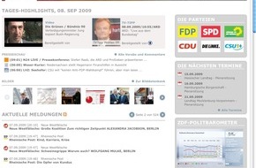 news aktuell GmbH: Informationsportal www.wahljahr09.de von news aktuell erleichtert die Recherche / Schon mehr als 10.000 Mitteilungen von Parteien, Organisationen und Medien