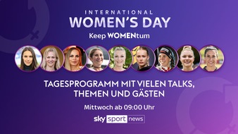 Sky Deutschland: Der Frauensport im Fokus auf Sky Sport News zum Weltfrauentag am Mittwoch