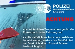 Kreispolizeibehörde Unna: POL-UN: Selm - Ergebnis der Verkehrskontrolle
14 gebührenpflichtige Verwarnungen am frühen Morgen