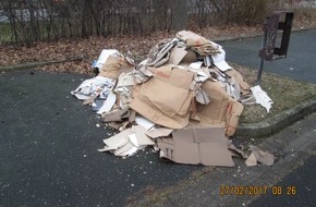 Polizeidirektion Bad Segeberg: POL-SE: Elmshorn, Am Franzosenhof   /
Polizei erbittet Hinweise nach unzulässiger Müllentsorgung
