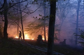 Feuerwehr Wetter (Ruhr): FW-EN: Wetter -Waldbrand am Morgen-