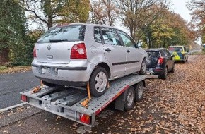 Polizeiinspektion Cuxhaven: POL-CUX: PKW Transport mit massiver Überladung (Foto im Anhang)
