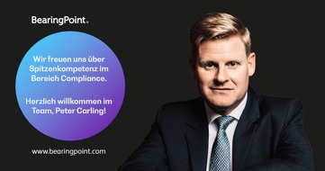 BearingPoint GmbH: BearingPoint baut Beratungskapazitäten im Bereich Compliance mit neuem Partner Peter Carling und internationalem Team weiter aus