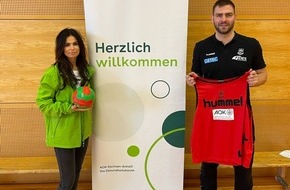 AOK Sachsen-Anhalt: Handball-Bundesliga-Verein SC Magdeburg und AOK gehen für Sportstunde an Schulen: Projekt „Gesunde Schule – gesunde Lebensweise“ soll Kinder motivieren