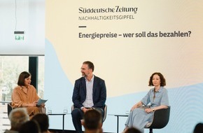 Westfalen AG & Co. KG: Westfalen-CEO Thomas Perkmann beim SZ-Nachhaltigkeitsgipfel: ,Wer Klimaneutralit&auml;t will, muss vor allem den Strom g&uuml;nstiger machen.'