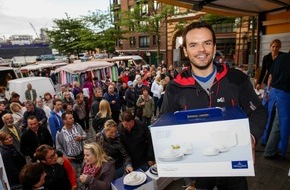 Villeroy & Boch AG: Voller Erfolg für Steffen Henssler und Villeroy & Boch bei Fischmarkt-Spendenaktion (BILD)