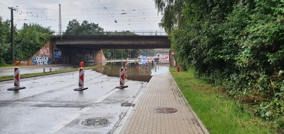 Feuerwehr Recklinghausen: FW-RE: Gewitter mit Starkregen über dem Recklinghäuser Süden