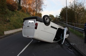 Polizeidirektion Neuwied/Rhein: POL-PDNR: Spektakulärer Verkehrsunfall