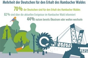 LichtBlick SE: Mehrheit der deutschen Bevölkerung für den Erhalt des Hambacher Waldes