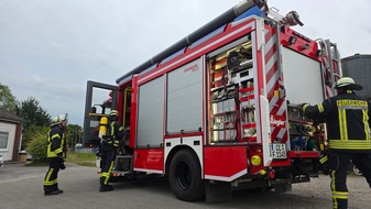 Freiwillige Feuerwehr Celle: FW Celle: Einsatzübung bei den Celler Werkstätten der Lebenshilfe