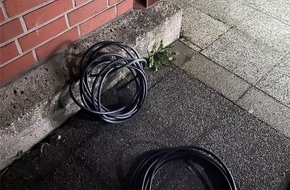 Kreispolizeibehörde Soest: POL-SO: Unbekannte wollen Kabel klauen