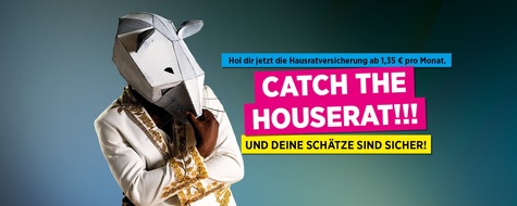 die Bayerische: Catch the houserat: Versicherungsgruppe die Bayerische startet innovative Hausrat-Werbekampagne